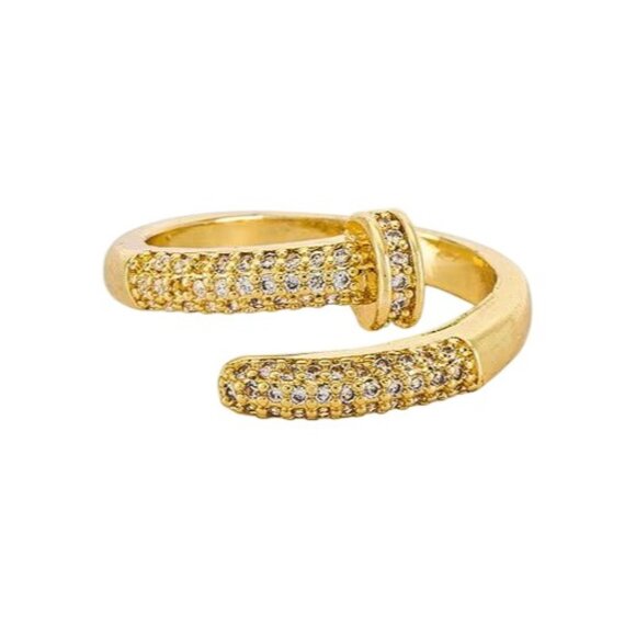 BRACHA Nail Ring in Gold One Size Womens Plated - Picture 1 of 7